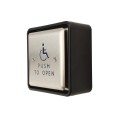 ADA Compliant BEA 4.5" Square Push Plate Kit 900 MHz Wireless (2 Plates, 2 Transmitters, 1 Receiver) - PUSH-PLATE-45S-900