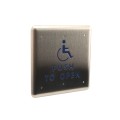 ADA Compliant BEA 4.75" Square Push Plate Kit 433 MHz Wireless (2 Plates, 2 Transmitters, 1 Receiver) - PUSH-PLATE-475S-433