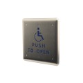 ADA Compliant BEA 4.75" Square Push Plate Kit 433 MHz Wireless (2 Plates, 2 Transmitters, 1 Receiver) - PUSH-PLATE-475S-433