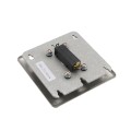 ADA Compliant BEA 4.75" Square Push Plate Kit 433 MHz Wireless (2 Plates, 2 Transmitters, 1 Receiver) - PUSH-PLATE-475S-433