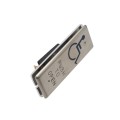 ADA Square 2" x 4" Narrow Exit Handicap Logo Pust to Open Button - Stainless Steel - Surface Mount ABS Box (Default)