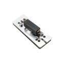 ADA Square 2" x 4" Narrow Exit Handicap Logo Pust to Open Button - Stainless Steel - Surface Mount ABS Box (Default)