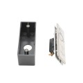 ADA Square 2" x 4" Narrow Exit Handicap Logo Pust to Open Button - Stainless Steel - Surface Mount ABS Box (Default)