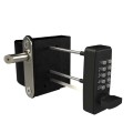 AES Gatemaster Left-Hand Surface Mount Digital Gate Lock with Quick Exit Pad - SBQEDGLWL