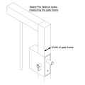 AES Gatemaster 50mm (2") Weld-In Deadlock (Keyed Alike) 