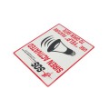 SOS-RS Emergency Services Siren Operated Senor Reflective YELP Large Sign
