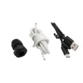 GateArms+ Double-Sided Swing Gate Safety Light Kit - Includes Two 90 Degree Flange Tracks, Two LEDs, Two 20' Wiring Harness, Power Supply (5 ft.) (GateArmsPLUS)