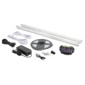 GateArms+ Double-Sided Swing Gate Safety Light Kit - Includes Two 90 Degree Flange Tracks, Two LEDs, Two 20' Wiring Harness, Power Supply (5 ft.) (GateArmsPLUS)
