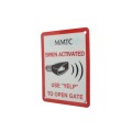 YELP-METALSIGN Emergency Services Siren Operated YELP Metal Sign (3" x 6")