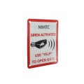 YELP-METALSIGN Emergency Services Siren Operated YELP Metal Sign (3" x 6")