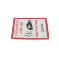 YELP-METALSIGN Emergency Services Siren Operated YELP Metal Sign (3" x 6")