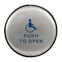 BEA 900Mhz 6" Round Panther Plate - "Push to Open" Text & Accessibility Logo - 10EMR61-900