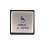 BEA 900Mhz 4.75" Square Panther Plate - "Push to Open" Text & Accessibility Logo - 10EMS4751-900