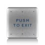 BEA 4.75" Square Stainless Steel "Push to Exit" Push Plate (Text Only) - 10PBSE