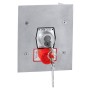 Exterior Flush Mount Keyswitch w/ Best Core Cylinder and Stop Button - MMTC 1KFSX-BC