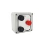 Three Button Exterior Surface Mounted Corrosive Resistant Open-Close-Stop Control Station (NEMA 4X - 6 amp @ 125/250V AC) - MMTC 3B4X