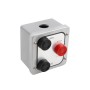 Three Button Exterior Surface Mounted Control Station (NEMA 4 - 6 amp @ 125/250V AC) Aluminum - MMTC 3BX