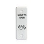 BEA MS31 Faceplate Magic Switch Jamb - "Push to Open" Text & Hand Wave Logo - White - 70-5831