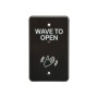 BEA MS31 Magic "Wave to Open" Single Gang Actuator Faceplate (Text & Logo, Black) - 70-5833