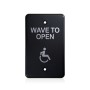 BEA MS31 Faceplate Magic Single Gang Switch - Accessibility Logo - Black - 70-5834