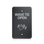 BEA MS31 Faceplate Magic Single Gang Switch - "Push to Open" Text & Hand Wave Logo - Gray - 70-5836