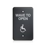 BEA MS31 Faceplate Magic Single Gang Switch - Accessibility Logo - Gray - 70-5837
