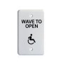 BEA MS31 Faceplate Magic Single Gang Switch - Accessibility Logo - White - 70-5840