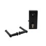 GateMaster Standard Superlock for 10-30mm Gates, Black Plain Handle Style - BLD1030P