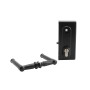 GateMaster Standard Superlock for 40-60mm Gates, Black Plain Handle Style - BLD4060P
