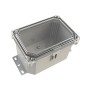 ESI PolyGuard Polycarbonate Flange Mount Junction Box with Clear Cover (10" x 8" x 6") - PC100806JCSB