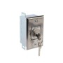 Flush Mount Keyswitch with Changeable Core (NEMA 1 - 15 amp @ 125/250V AC) - MMTC HBF-CC