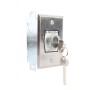 Flush Mount Keyswitch with Best Core Cylinder (NEMA 1 - 15 amp @ 125/250V AC) - MMTC HBFX-BC