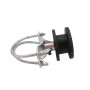 Premium Heavy Duty 6 5/8" Round Post x 2" Square Gate Frame Nylon Cantilever Roller for Sliding Gates