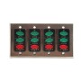 Four Gang, Three Button Surface Mounted Open-Close-Stop Control (NEMA 1) - MMTC LCE-3-4G