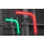 Brink Alert Loading Dock Light Kit for Corners - 2 x L-shaped LED Retainers, 2 x Lights, Wiring Harnesses, Installation Kit, Wall Mounts, 1 x PVC Extension, & Power Supply - LDLK-C