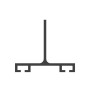 ME123-C1-37 Miller Edge ME123-C1 Mounting Channel T-shaped, rigid PVC 37ft