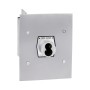 Exterior Flush Mount Open-Close Keyswitch with Large Format Cylinder ( 15 amp @ 125/250V AC) - MMTC 1KFX-SLF