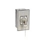Flush Mount Keyswitch with Changeable Core Cylinder (NEMA 1 - 15 amp @ 125/250V AC) - MMTC HBFX-CC