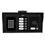 AES Assembled Cellular 6 Button Intercom Unit with Keypad (Black) - MOD-PBK6-US