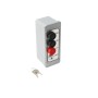 Three Button Exterior Surface Mount with Lockout Control (NEMA 4 - 6 amp @ 125/250V AC) Aluminum - MMTC PBTL-3