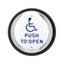 ADA Push Plate with Round Surface Mount Enabler Box