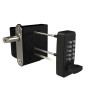 AES Gatemaster Right-Hand Surface Mount Digital Gate Lock with Quick Exit Pad - SBQEDGLWR