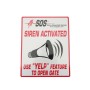 SOS-RS Emergency Services Siren Operated Senor Reflective YELP  Large Sign (8" x 10")
