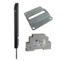 AES Tomalok Electric Drop Bolt  (Black) - 150mm w/ 24v Din Rail Power Supply & Ground Plate
